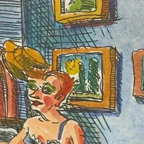 M. Louise Stanley’s “Waiting for Van Gogh” Original signed Artwork - Picture 6 of 15